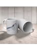 Mr. & Mrs. Panda Tasse Axolotl Schwimmen ohne Spruch in Grau Pastell