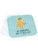 Mr. & Mrs. Panda Potholder Fuchs Blumen mit Spruch in Türkis Pastell