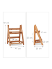 relaxdays Blumentreppe in Braun - (B)41 x (H)51 x (T)25 cm