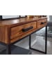 KADIMA DESIGN Konsolentisch Sheesham Massivholz / Metall 90x76x36 cm Flurtisch