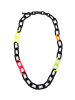 collezione alessandro Lange Kette " Ona " in schwarz-multi