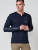 KOROSHI Langarm-T-Shirt in blau
