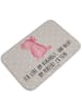 Mr. & Mrs. Panda Badeteppich Axolotl Niedlich mit Spruch in Grau Pastell