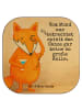 Mr. & Mrs. Panda Glasuntersetzer Fuchs Lord Design mit Spruch in Weiß