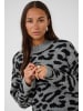 Kaffe Strickpullover KAsandra Baggy fit in LGM/Black Leopard