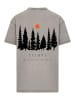 F4NT4STIC Oversize T-Shirt Oversize Escape Discover the World Forest in Asphalt