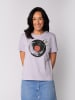 wat? Apparel T-Shirt Schallplatte in Lavender