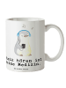 Mr. & Mrs. Panda Tasse Pinguin Musik hören mit Spruch in Weiß