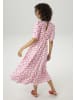 Aniston CASUAL Sommerkleid in pink-wollweiß-rot