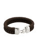 KUZZOI Armband 925 Sterling Silber in Braun