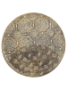 Beliani Tablett KITNOS in Gold - (W) 49 x (H) 2 x (L) 49 cm