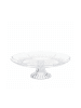 relaxdays Tortenplatte in Transparent - (H)10 x Ø 29 cm