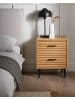 Beliani Nachttisch KEITH in Braun - (W) 48 x (H) 60 x (L) 40 cm