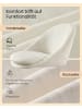 SONGMICS Bürostuhl Lenna in Weiß - (B)60 x (H)(80-90) x (T)60 cm
