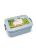 Mr. & Mrs. Panda Bento Box Einhorn Stolzieren Design ohne Spruch in Blau Pastell
