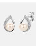 Diamant L'éternel Ohrstecker aus 375 Weißgold mit Diamant mit Perle