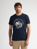 Petrol Industries T-Shirt mit Print Fumarola in Blau