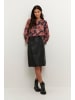 Kaffe Bluse langarm BPjanette Regular fit in Black / Red Tones Berry