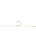 Adeliás Unisex Halskette – Kreuz aus Edelstahl 42 cm in gold
