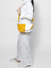 ROBERTA ROSSI Schultertasche in YELLOW AND WHITE