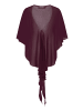 Vera Mont Chiffonstola mit Volant in Strong Aubergine