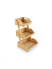 relaxdays Obst Etagere in Natur - (B)30 x (H)49 x (T)25 cm