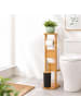 relaxdays WC Garnitur in Natur - (B)30 x (H)80 x (T)18 cm