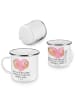 Mr. & Mrs. Panda Camping Emaille Tasse Verlobungsfeier ZuMenschmen ... in Transparent