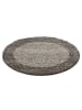 KADIMA DESIGN Teppich Hochflor Shaggy Waschbar Bordüre RHEIN Strapazierfähig in Taupe