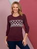 Sieh an! Sweatshirt in burgund-ecru