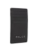 Police PT16-08536 Kreditkartenetui Leder 7 cm mit Geldscheinklammer in black