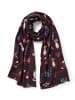 collezione alessandro Schal " Minka " in bordeaux