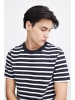 CASUAL FRIDAY T-Shirt CFThor structured striped tee in Weiß