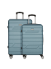 Nowi Bergamo 4 Rollen Kofferset 2-teilig in türkis