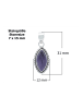 mantraroma 925er Silber - Ketten (L) 12 x (B) 31 mm mit Amethyst