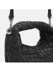Les Visionnaires Greta Micro weave Handtasche Leder 20 cm black