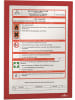 Durable Magnetrahmen Duraframe selbstklebend A4 rot Packung mit 2 Stück