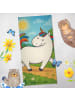 Mr. & Mrs. Panda Handtuch Einhorn Stolzieren Design ohne Spruch in Weiß