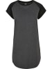 Urban Classics Urban Classics Damen Ladies Contrast Raglan Tee Dress in charcoal/black