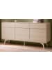 Furn.Design Sideboard Eiche Natur, Kommode 180 cm mit 3-Türen und 3 Schubladen, Push-To-Open