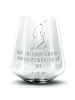 Mr. & Mrs. Panda Blümchentail Glas Hund Liebe mit Spruch in Transparent
