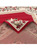Pergamon Orient Velours Teppich Läufer Trendline in Rot