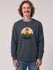 wat? Apparel Sweatshirt Geometric Landscape 2 in India Ink Grey