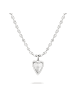 LIEBESKIND BERLIN Halskette Open Heart Amulet in silber