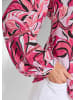 GOLDNER Blusenshirt Viskosebluse mit floralem Muster in pink / gemustert