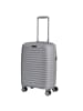 D&N Travel Line 4500+ - 4-Rollen-Kabinentrolley S 55 cm erw. (dunkelblau) in grau