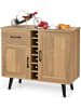 COSTWAY Sideboard 90 x 40 x 79 cm in Braun