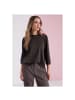 Street One Langarmshirt in Black Coffee