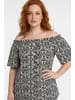 Shape Of You Blouse in Schwarz-Weiß