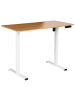 Beliani Höhenverstellbarer Schreibtisch TAVARES in Weiß/Braun